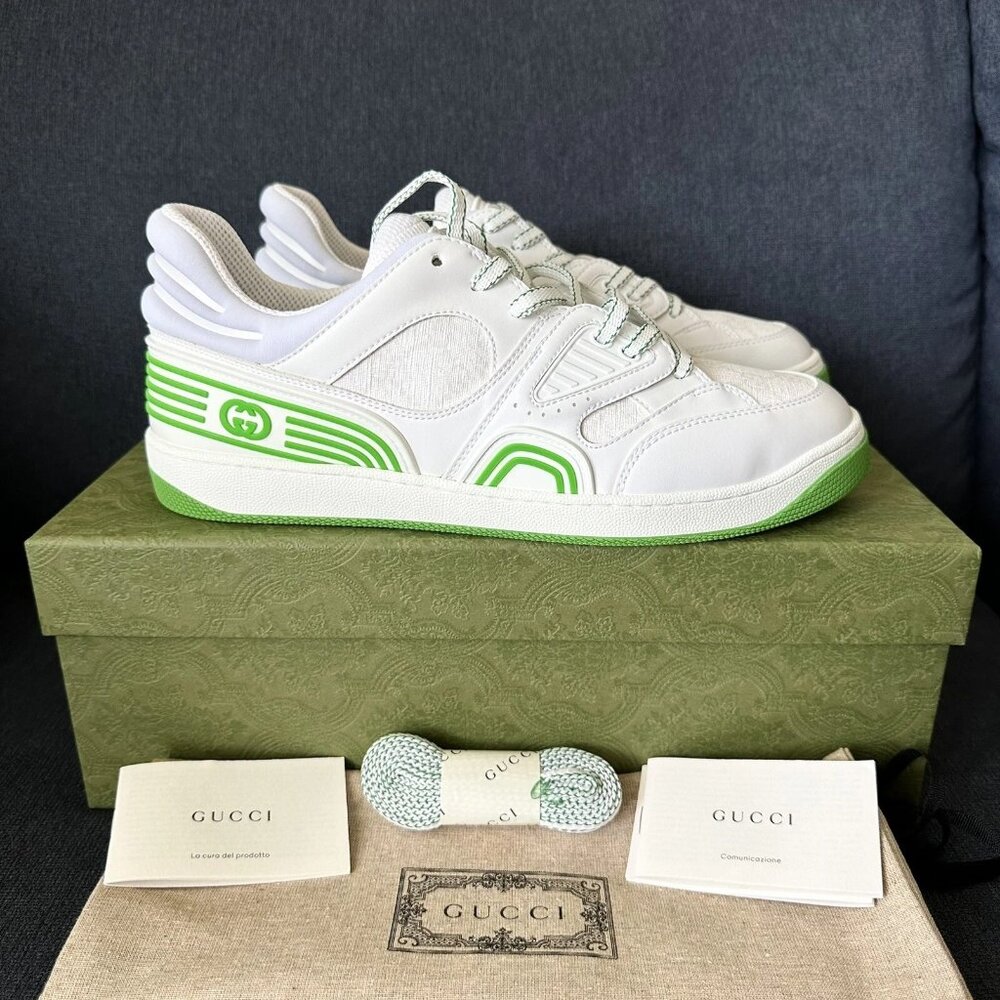 Gucci "Basket" Men's Low-Top Sneakers, Brand New w/Gucci Box and Dust Cover Bags